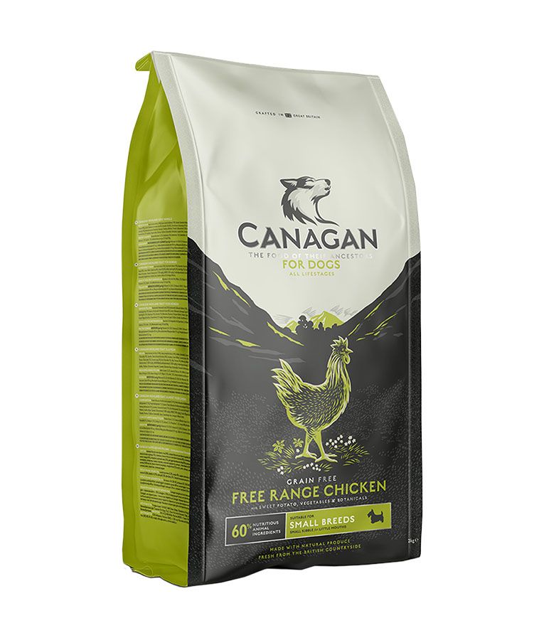カナガンドッグフードCANAGAN FREE RANGE CHICKEN 2kg Canagan Free Range Chicken Small Breed Dry Dog Food - 2KG