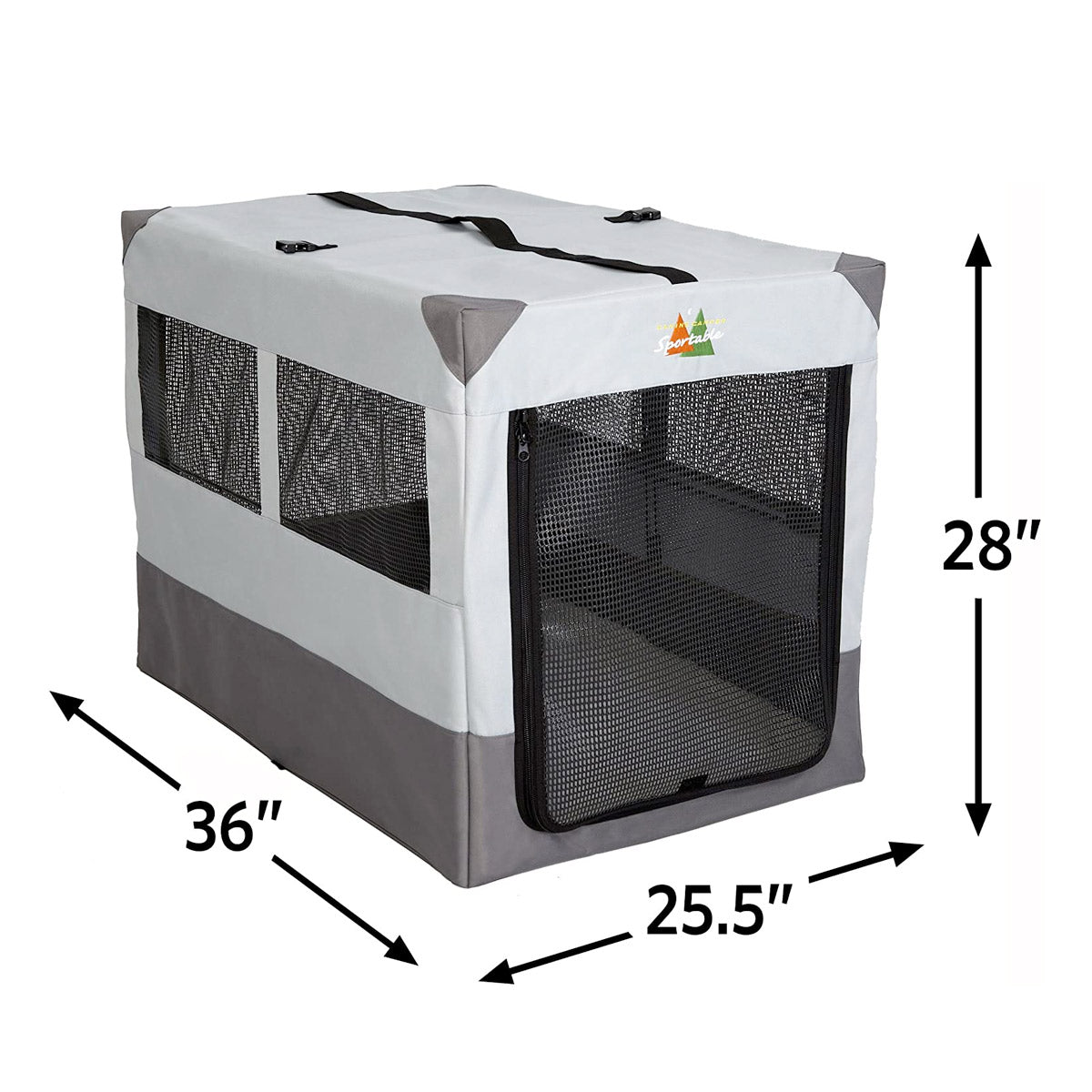 Canine Camper Sportable Tent Dog Crate, 36″ L X 25.5″ W X 28″ H - Shopivet.com