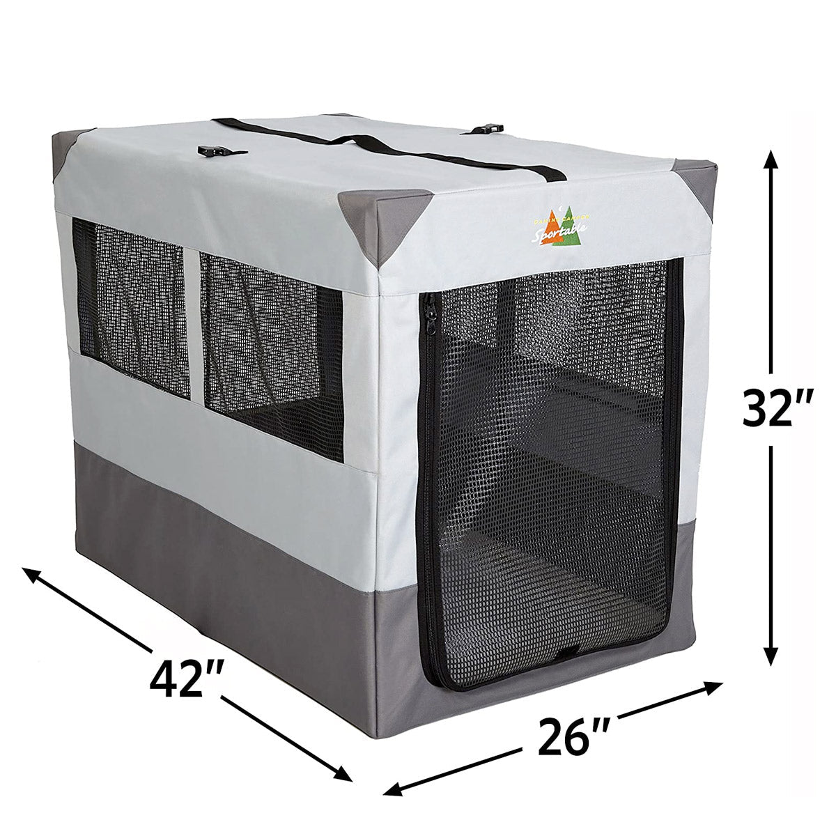 Canine Camper Sportable Tent Dog Crate, 42″ L X 26″ W X 32″ H - Shopivet.com