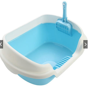 Cat Litter Box Pan with Scoop 40 x 30 x 18 - coffee - Shopivet.com