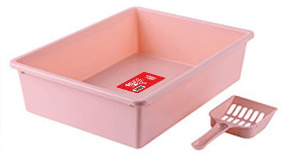 Cat Litter Tray with Scoop M Size, 38 x 28 x 10 cm - Shopivet.com
