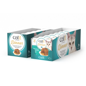 Catit Fish Dinner, Tuna & Carrot 75 g, 6 pcs/box