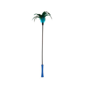 Catwand Feather Teaser w/ Natural Feather &TPR Handle - Shopivet.com