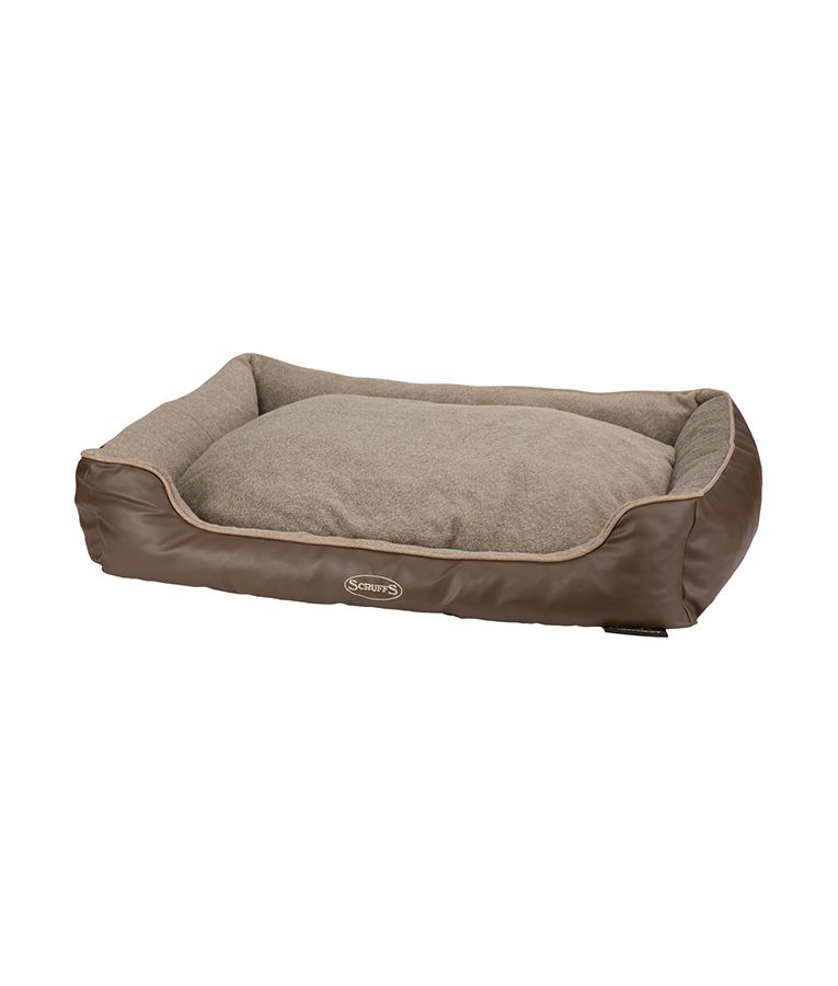 Scruffs Chateau Orthopaedic Box Dog Bed - LATTE Medium