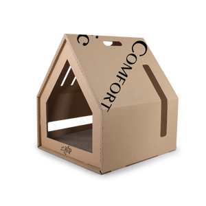 Classic Comfort - Home Sweet Home Cardboard Hideaway Scratcher