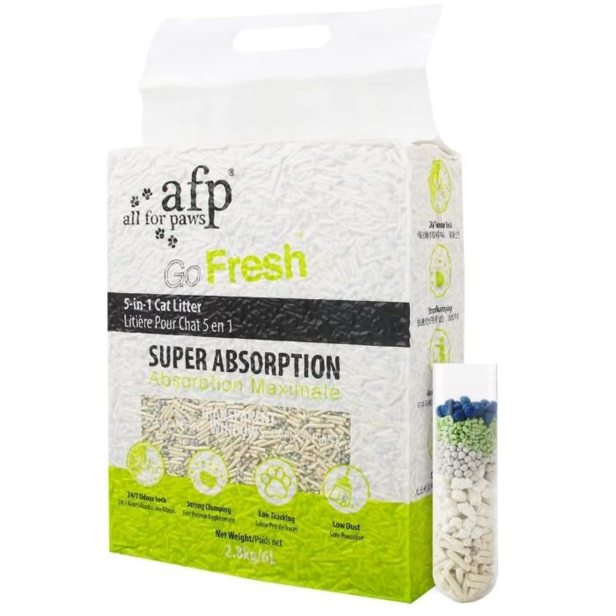 Picture of Clumping 5-in-1 Cat Litter - Tofu/6 L