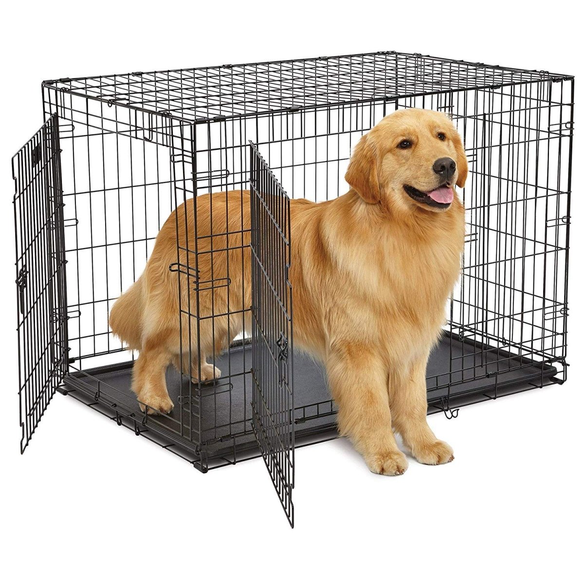 Contour Double Door Dog Crate 42″ - Shopivet.com