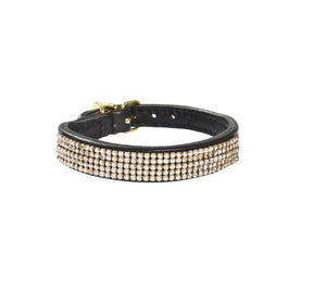 Crystal Princesse Collar - Black / 25 cm