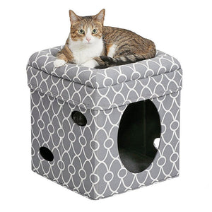 Curious Cat Cube – Grey - Shopivet.com