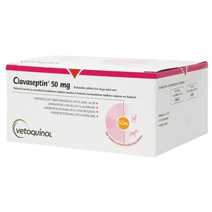 CLAVASEPTIN 50MG 100 TABS GB((AMOXYCILLIN 50MG/CLAVULANI