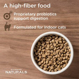 Diamond Naturals Indoor Cat Chicken & Rice Formula - 1Kg (2.20 lbs) - Shopivet.com