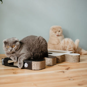 District 70 Puzzle Cardboard Scratcher Cat Toy - BLACK - Shopivet.com