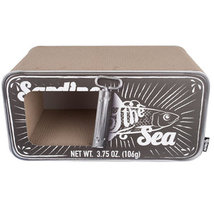 District 70 Sardine 2 - in - 1 Cardboard Cat Scratcher & Cave - PINK - Shopivet.com