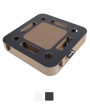District 70 Spy Cardboard Scratcher Cat Toy - WHITE - Shopivet.com
