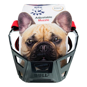 Dog Fever Adjustable muzzle for French Bulldogs with nylon strap - Shopivet.com