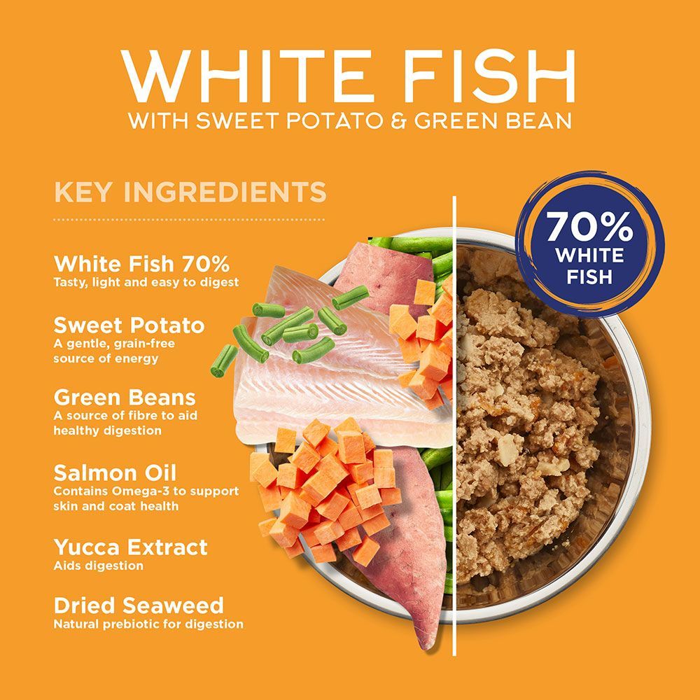 Fish4dogs Finest Fish & Vegetables Complete Wet Dog Food Variety Pack 395g