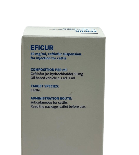 EFICUR 50 mg/ml, ceftiofur 100ml - Shopivet.com