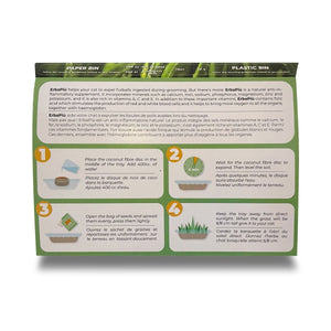 Erba Piu Week Soil and Seeds Kit for Cat Grass - Shopivet.com