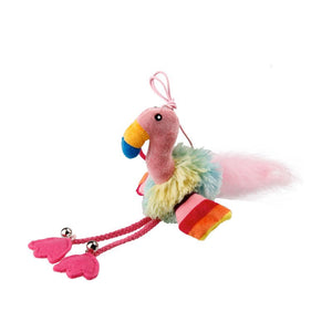 Finger ring bird Blue & Pink with Crinkle Paper and Bell inside - Shopivet.com