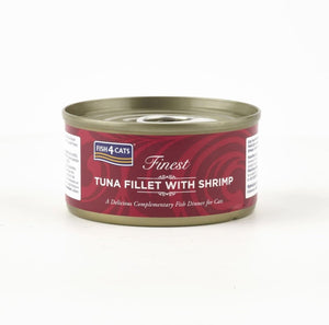 Fish4Cats Finest Tuna Fillet with Shrimp Wet Cat Food 70g - 70G - Shopivet.com