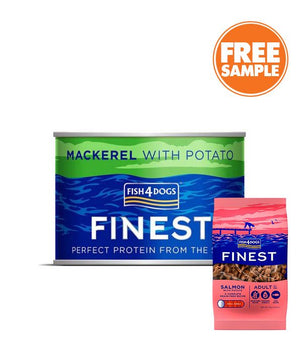 Fish4Dogs Finest Mackerel Complete Adult Wet Dog Food 185g - 185G - Shopivet.com