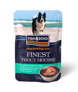 Fish4Dogs Finest Trout Mousse Wet Dog Food 100g - 100g - Shopivet.com