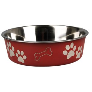 Flamingo Bella Kena Dog Bowl - RED 23CM - Shopivet.com