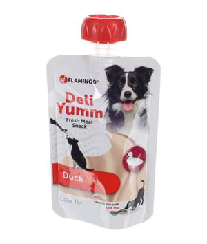 Flamingo Deli Yumm Fresh Meat Snack Duck Dog Treats 90g - 90g - Shopivet.com