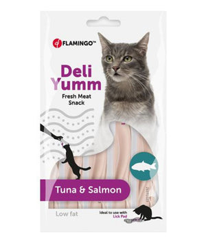 Flamingo Deli Yumm Fresh Meat Snack Tuna & Salmon Cat Treats 70g - 70g - Shopivet.com