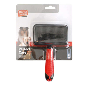 Flamingo Easy Clean Slicker Dog Brush - MEDIUM - Shopivet.com