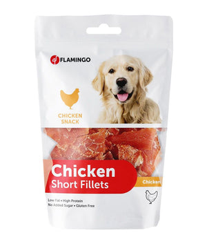 Flamingo Hapki Chicken Short Fillets Dog Treats 170g - 170G - Shopivet.com