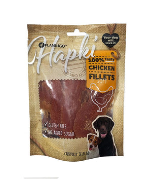 Flamingo Hapki Chicken Soft Fillets Dog Treats 170g - 170G - Shopivet.com