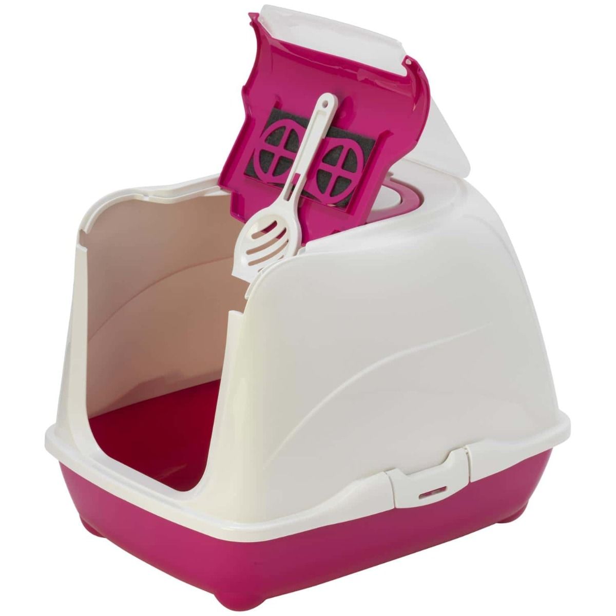 Flamingo Loki Hawai Cat Litter Box - LIGHT BLUE MEDIUM - Shopivet.com