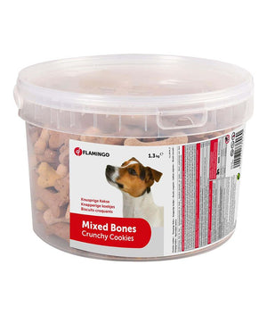 Flamingo Mixed Bones Crunchy Cookies - 1.5KG - Shopivet.com