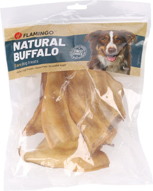 Flamingo Natural Buffalo Ears Dog Treats 5pcs - 60G - Shopivet.com