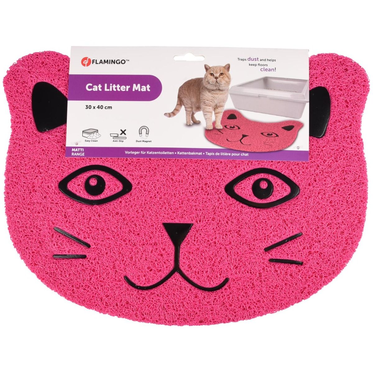 Flamingo Pancho Cat Litter Mat - Shopivet.com