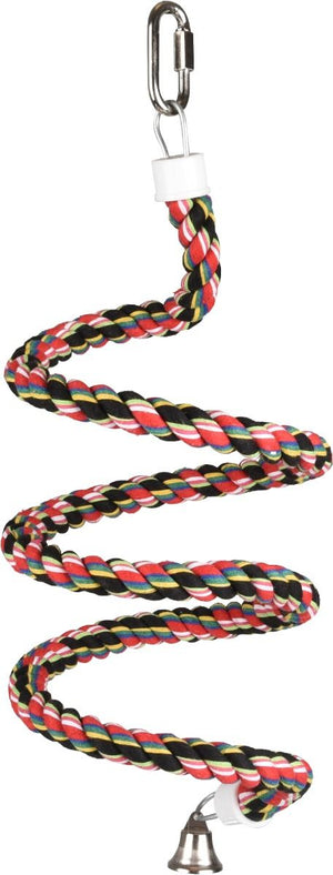 Flamingo Twister Perch Cotton Bird Twist Swing - Large - Shopivet.com