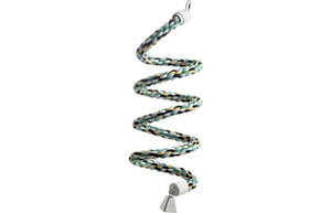 Flamingo Twister Perch Cotton Bird Twist Swing - Large - Shopivet.com