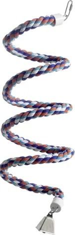 Flamingo Twister Perch Cotton Bird Twist Swing - Medium - Shopivet.com
