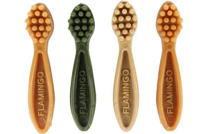 Flamingo Veggie Snack Toothbrush Mix Adult Dog Treats - 12.5cm (4pcs) - Shopivet.com