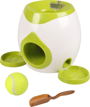Flamingo Wilson Interactive Fetch & Treat + Tennis Ball 18cm Dog Toy - Shopivet.com