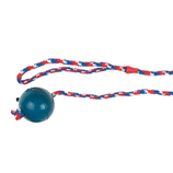 Flamingo Wanja RubberBall with Rope Dog Toy - 6.3CM