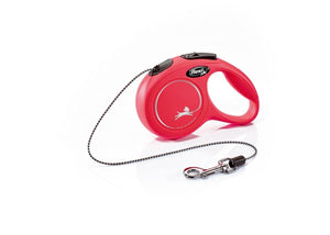 Flexi New Classic Cord Retractable Dog Leash - RED X - SMALL - Shopivet.com