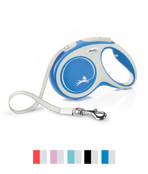 Flexi New Comfort Tape Dog Leash - BLUE S/5M - Shopivet.com