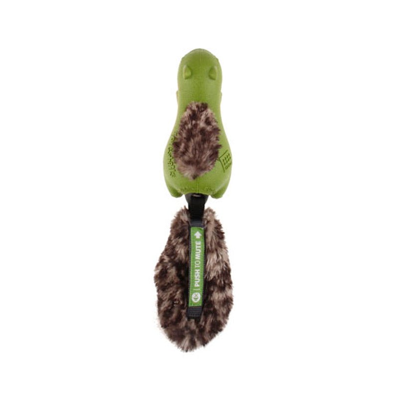 Forestail Squirrel Push to Mute with Plush Tail (Green) - Shopivet.com