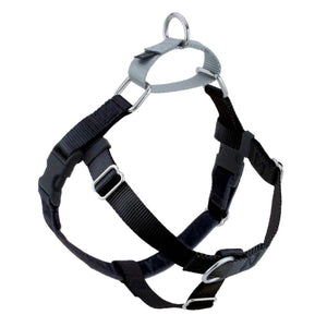 Freedom No-Pull Harness and Leash - Black / Medium 1"