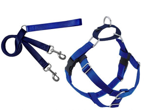 Freedom No-Pull Harness and Leash - Royal Blue / Medium 1"