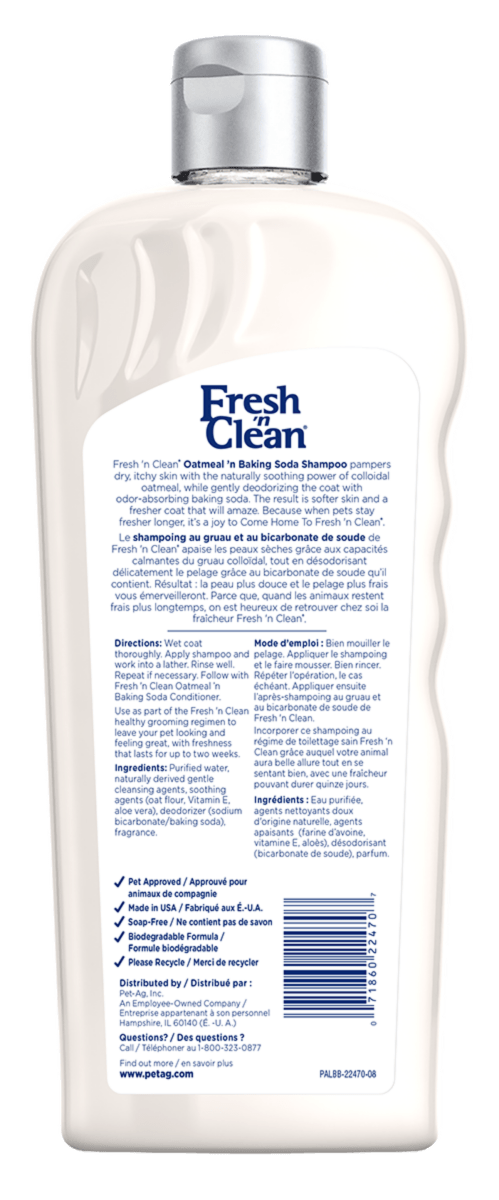 Fresh ’n Clean® Oatmeal ’n Baking Soda Shampoo - Tropical Fresh Scent 533ml - Shopivet.com