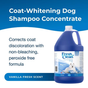 Fresh ’n Clean® Snowy - Coat® Whitening Shampoo Vanilla Scent 533ml - Shopivet.com