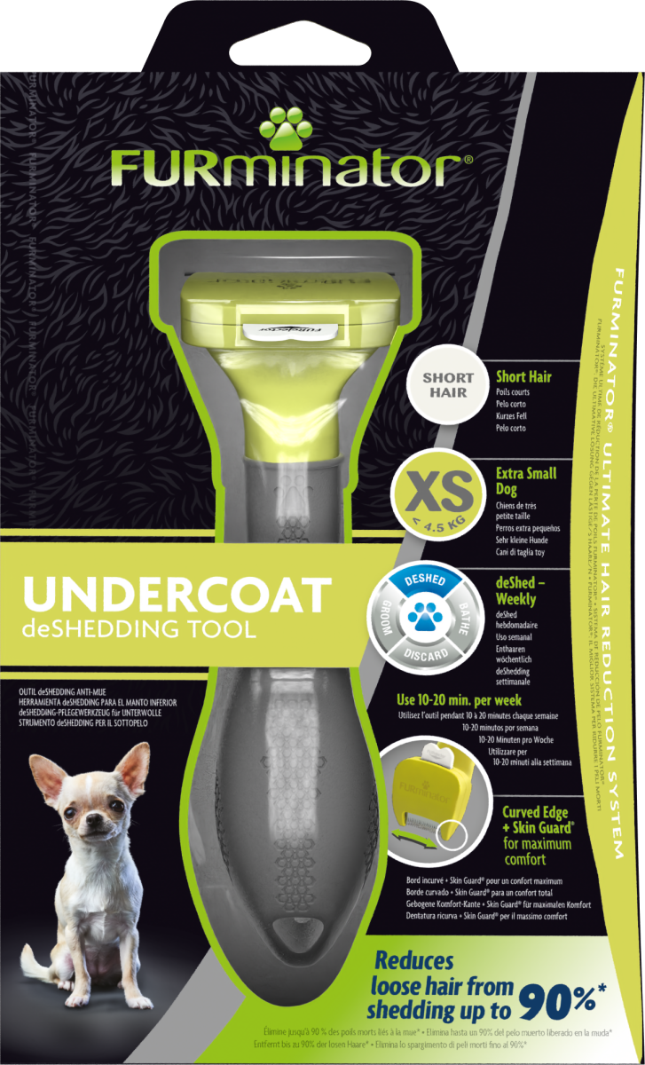 FURminator Undercoat deShedding Tool – XSmall Dog, Short Hair